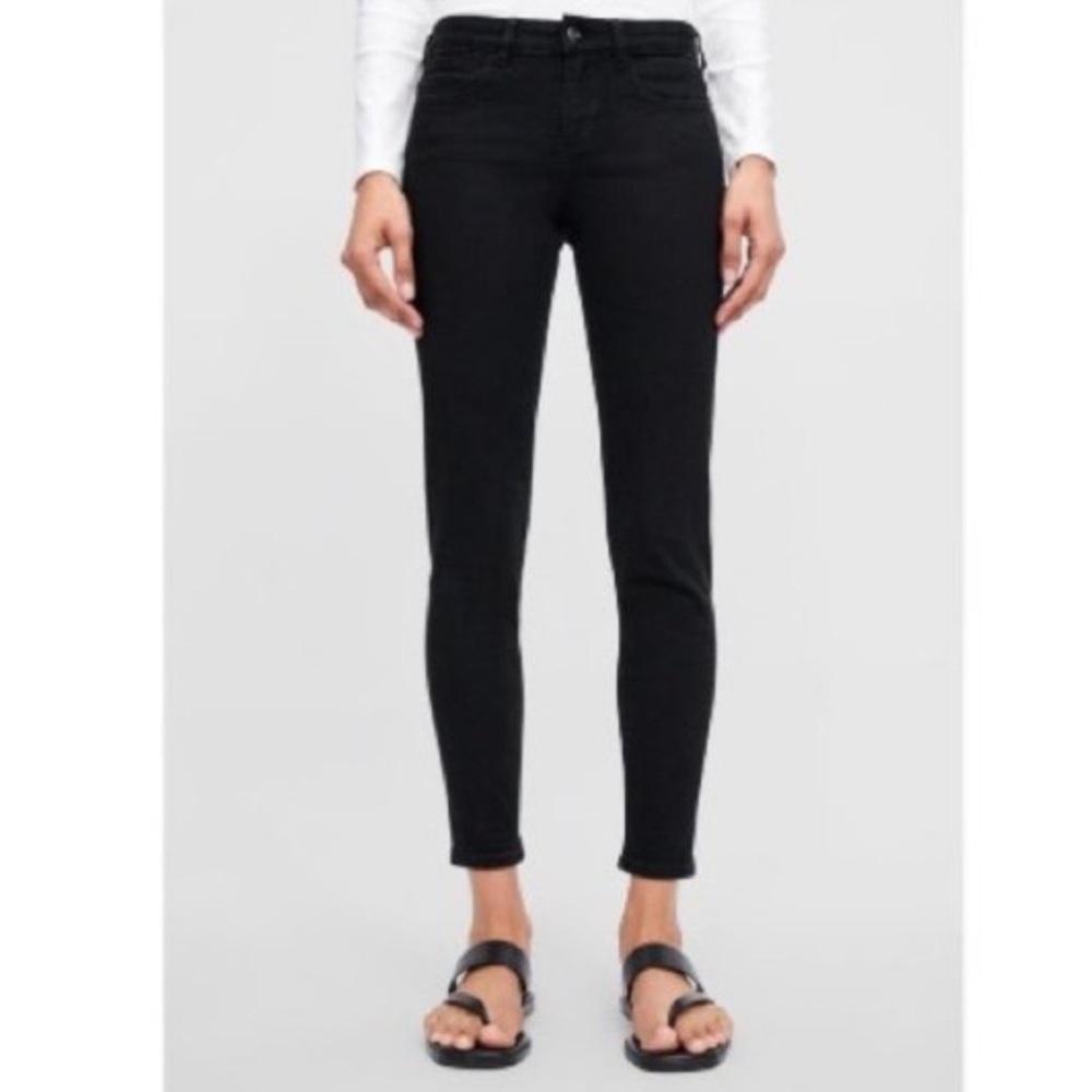 Zara Z1975 skinny mid-rise stretch denim jeans black EU 34/US 2 (fits US 0